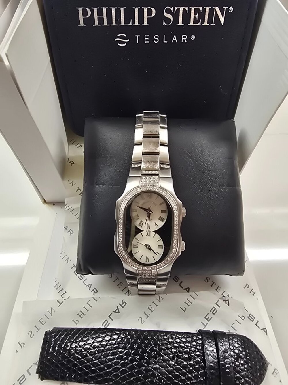 Philip Stein Teslar Women's Diamond Encrusted Watch